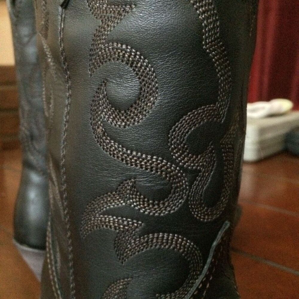 NWT Liberty Black black cowboy boots size 8 - Picture 3 of 14